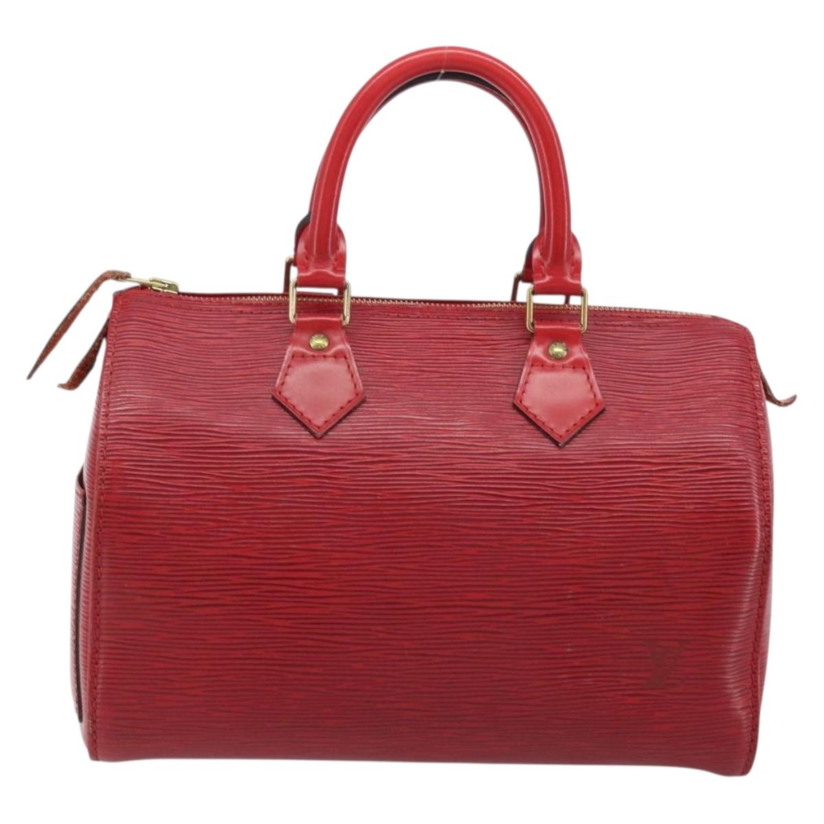 LOUIS VUITTON Epi Speedy 25 Hand Bag Castilian Red M43017 LV Auth am11090A