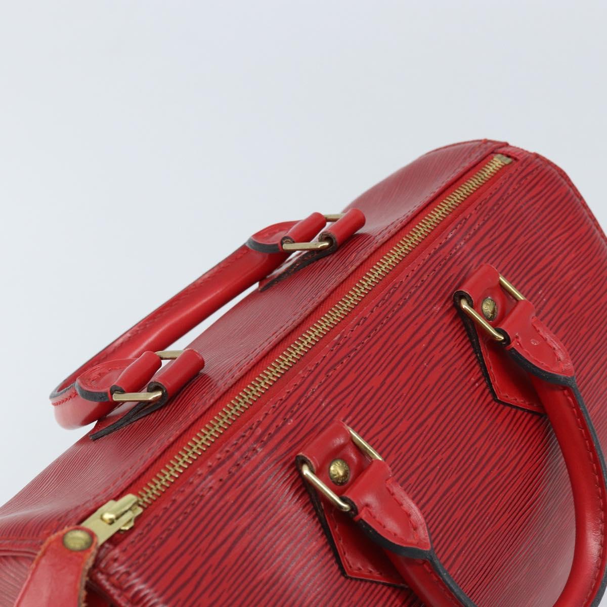 LOUIS VUITTON Epi Speedy 25 Hand Bag Castilian Red M43017 LV Auth am11090A
