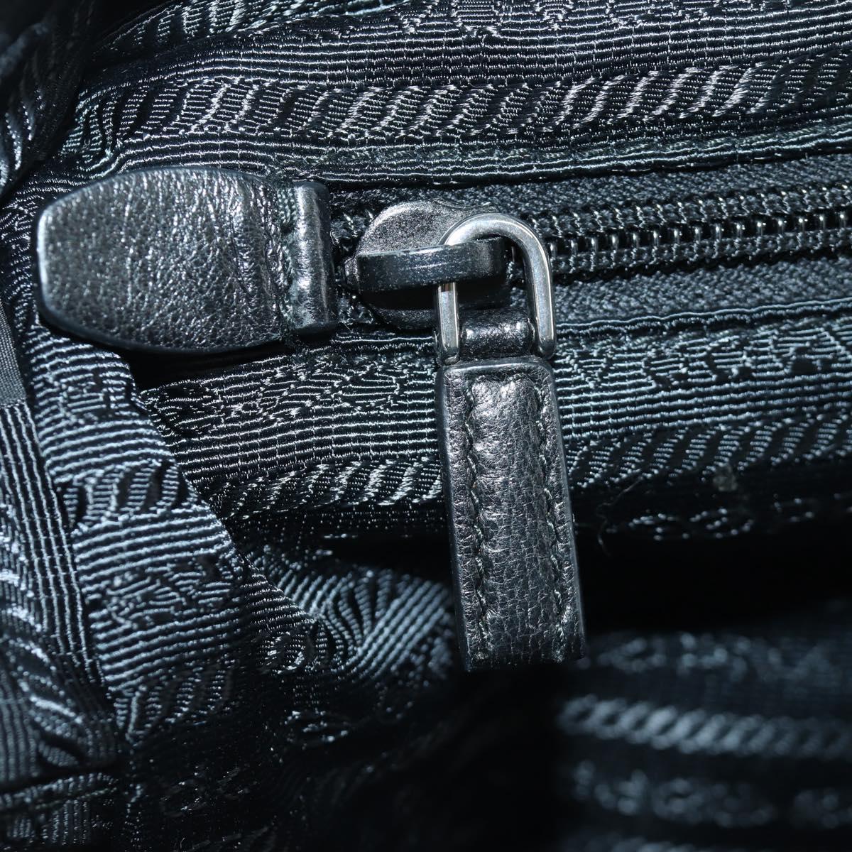 PRADA Fringe Hand Bag Nylon 2way Black BL0916 Auth am11097V