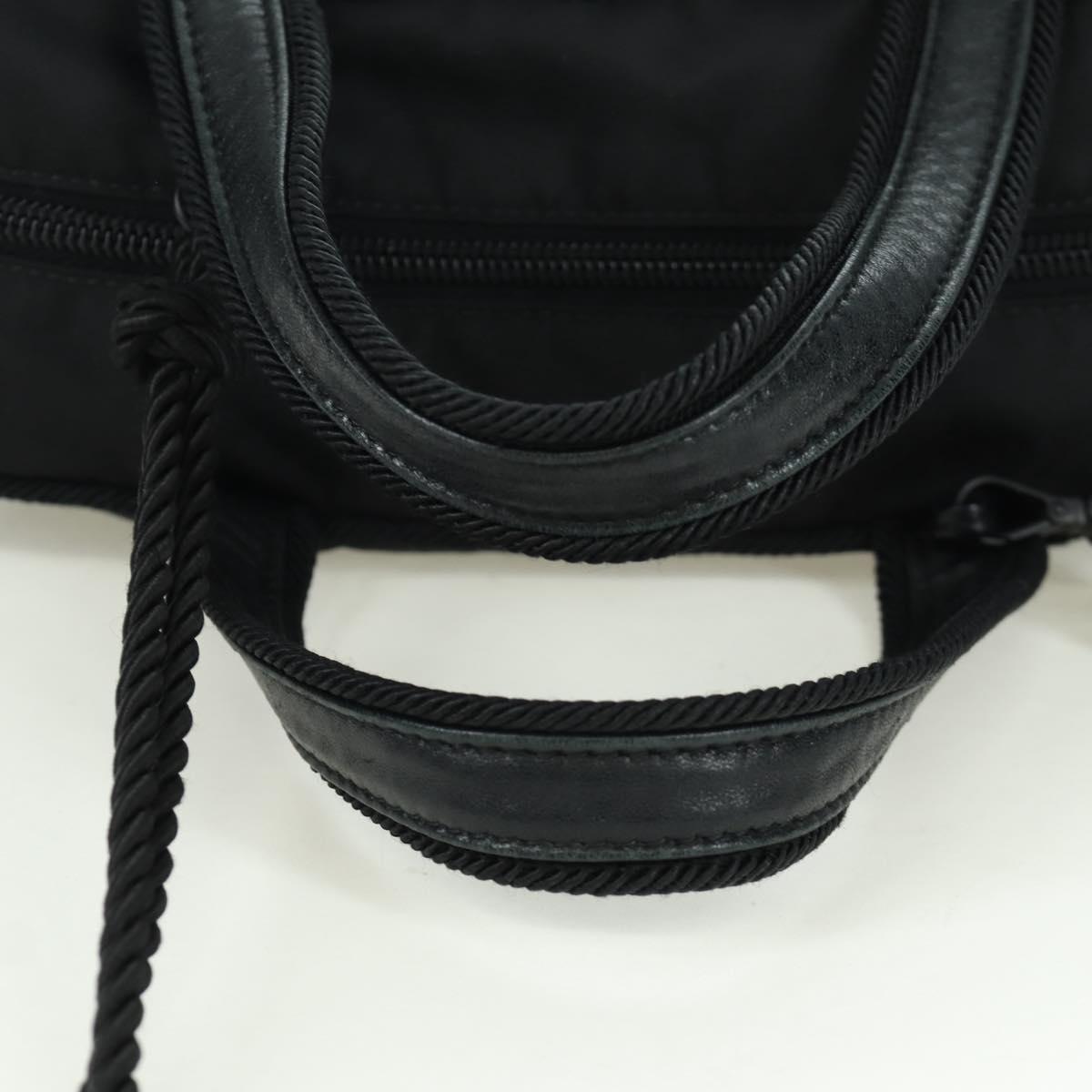 PRADA Fringe Hand Bag Nylon 2way Black BL0916 Auth am11097V