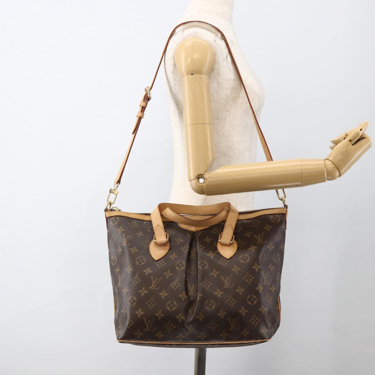 LOUIS VUITTON Monogram Palermo PM Tote Bag M40145 LV Auth am11105A