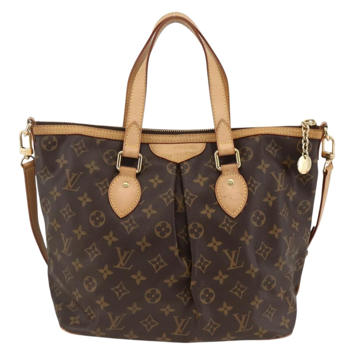 LOUIS VUITTON Monogram Palermo PM Tote Bag M40145 LV Auth am11105A