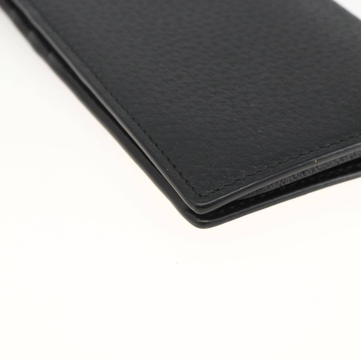 GUCCI GG Marmont Long Wallet Leather Black Gold 459133 Auth am11147A