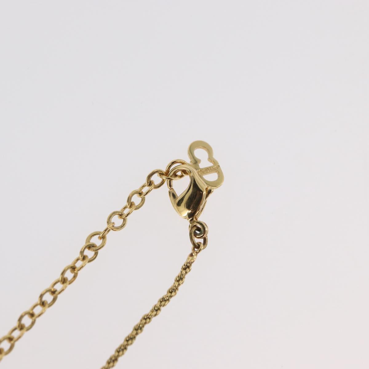 Christian Dior Necklace metal Gold Auth am11150V