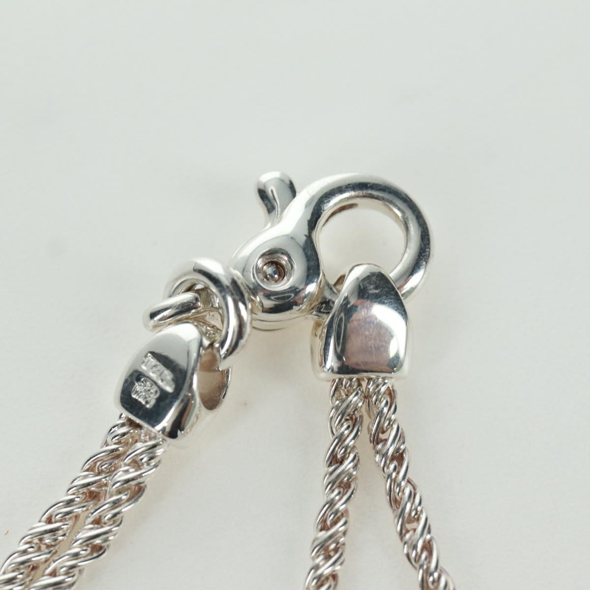 TIFFANY&Co. Double Rope Center Knot Necklace Ag925 Silver Auth am11156SAM