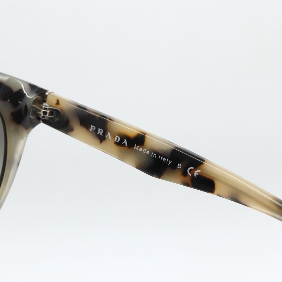 PRADA Leopard Sunglasses Plastic Black Auth am11163A