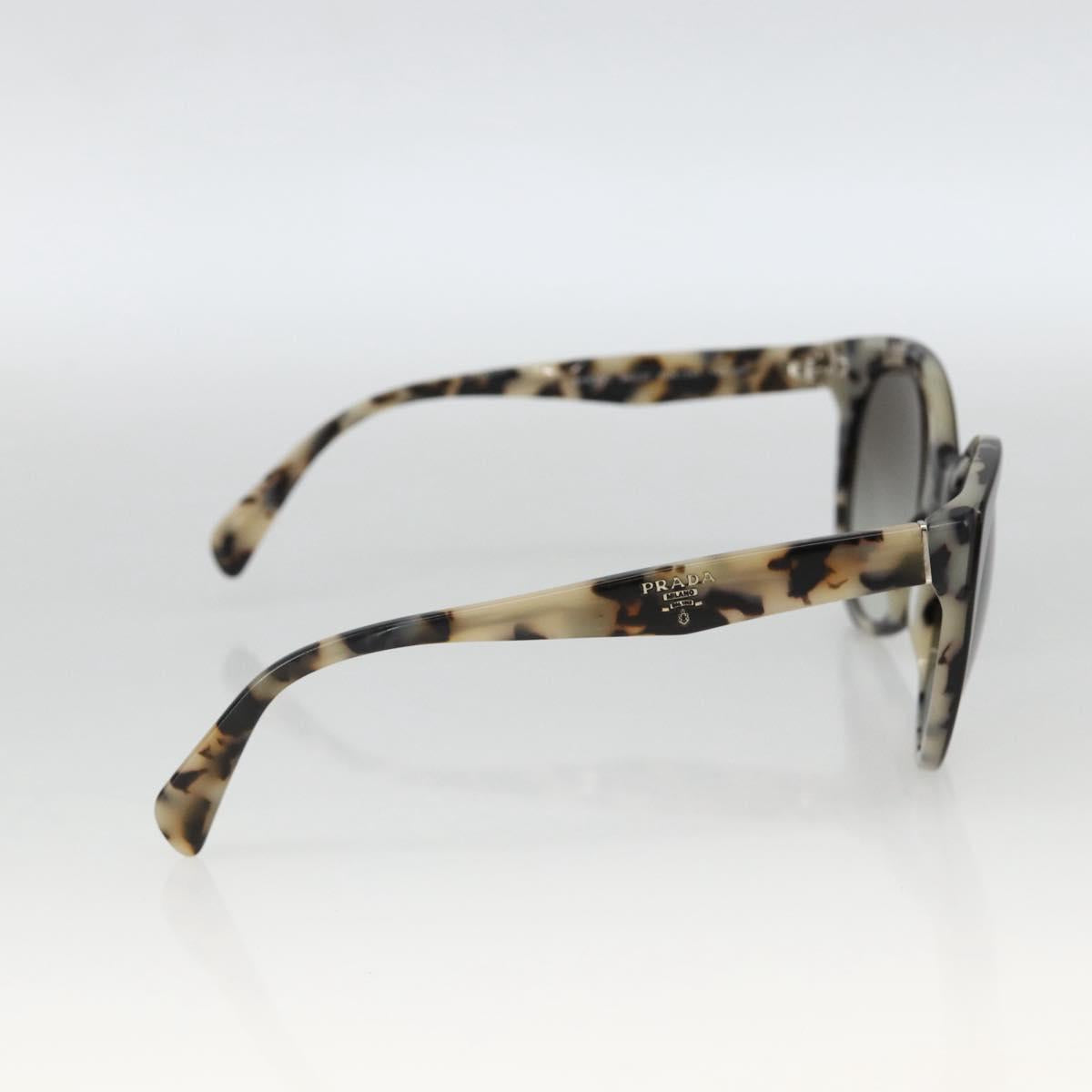 PRADA Leopard Sunglasses Plastic Black Auth am11163A
