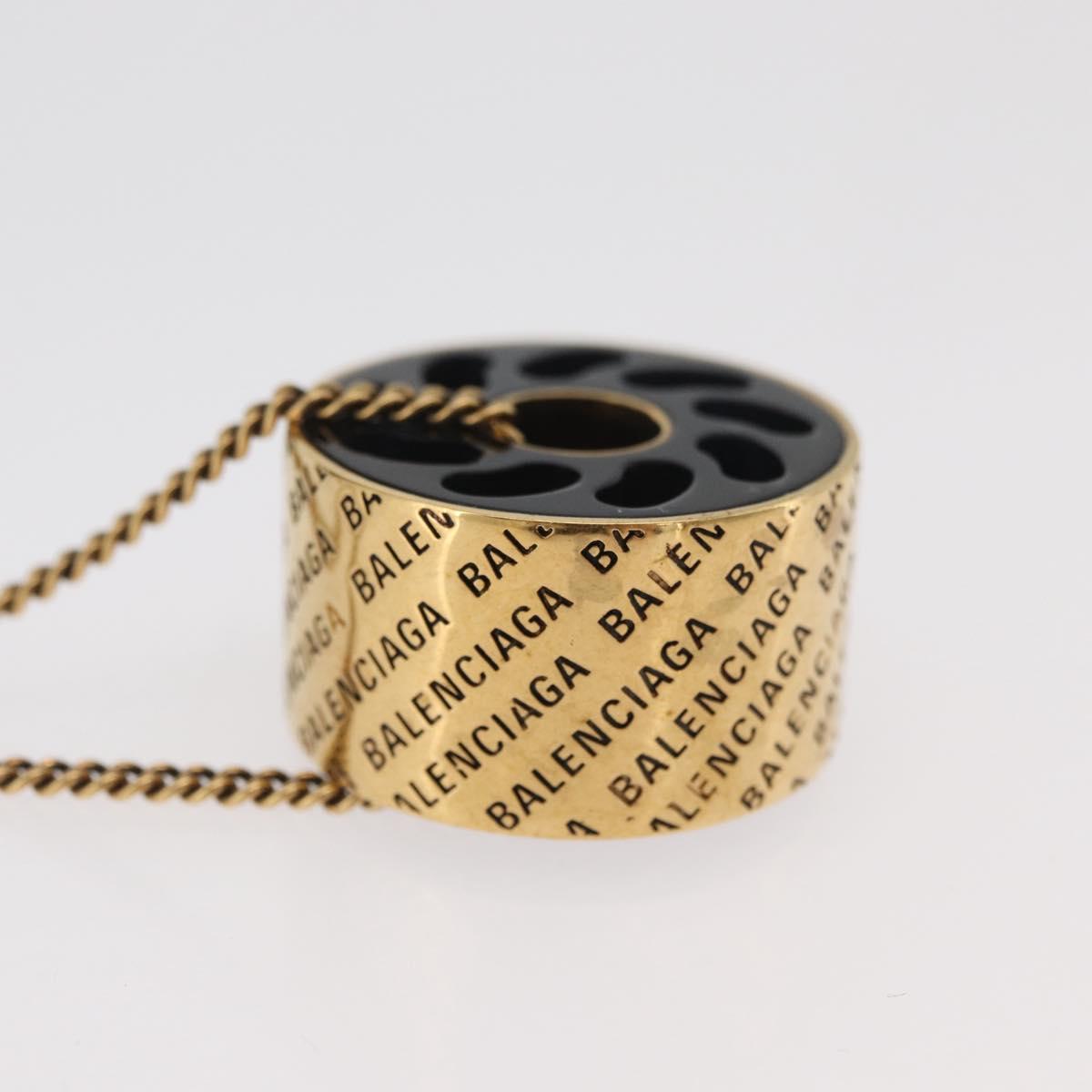 BALENCIAGA Necklace metal Gold Auth am11164V