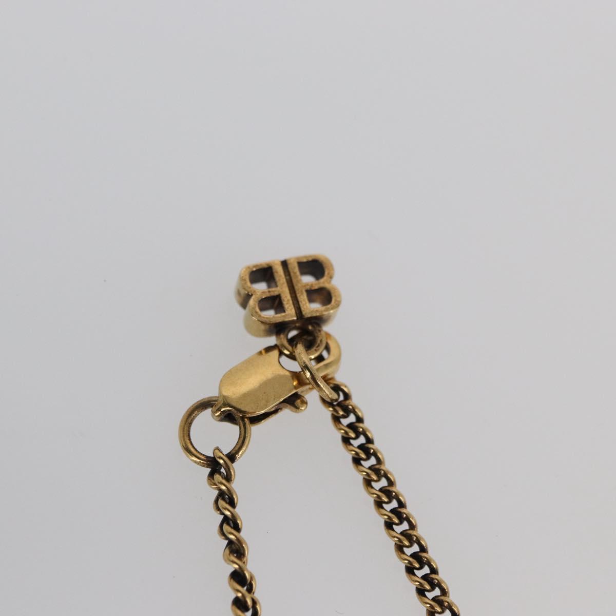 BALENCIAGA Necklace metal Gold Auth am11164V