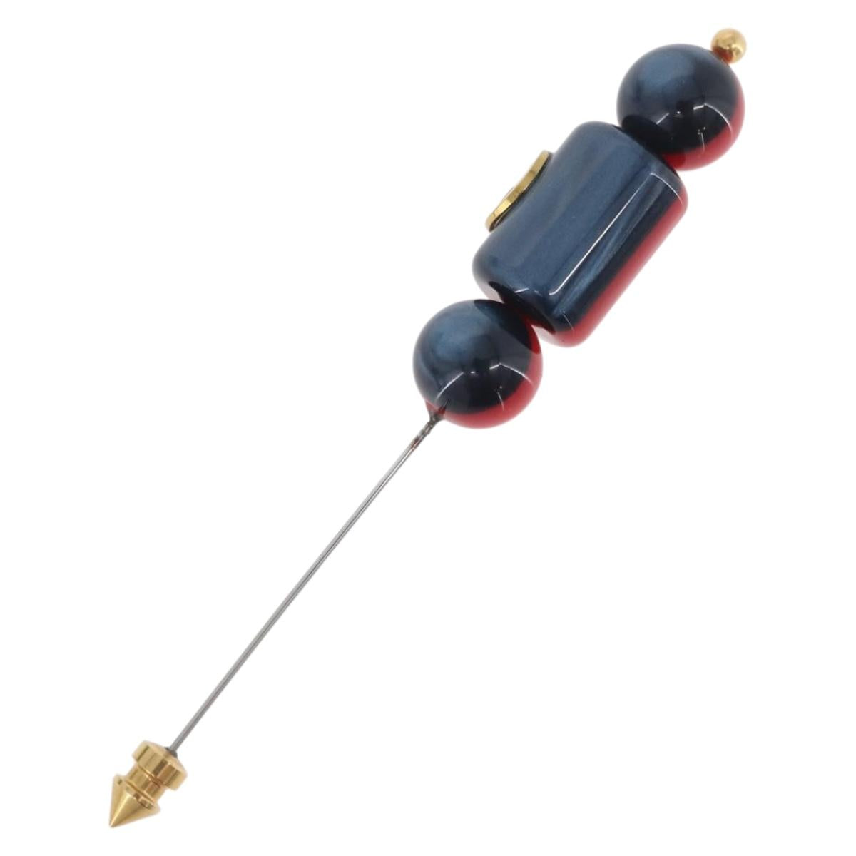GUCCI Interlocking Sherry Pin Brooch metal Multicolor Auth am11178A