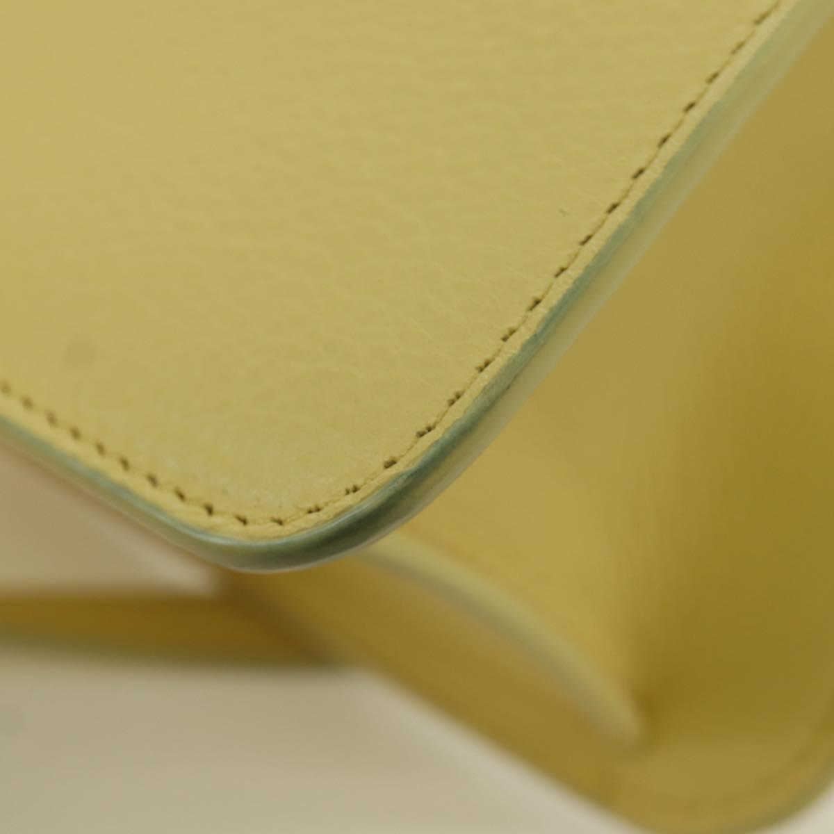 BALLY BALLY Logo Limited To 30 Items Bag Leather Gold Yellow Auth am11184SM