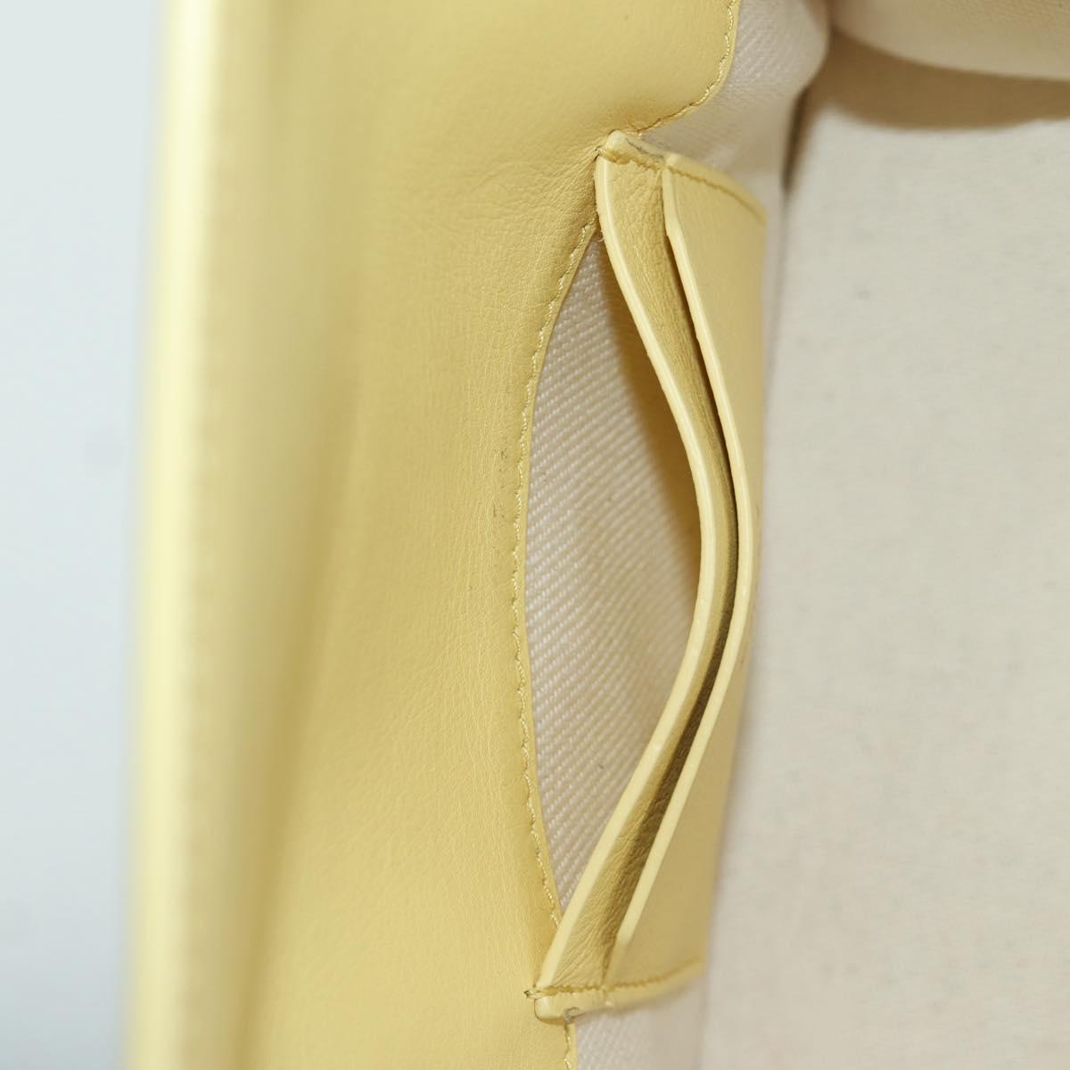 BALLY BALLY Logo Limited To 30 Items Bag Leather Gold Yellow Auth am11184SM