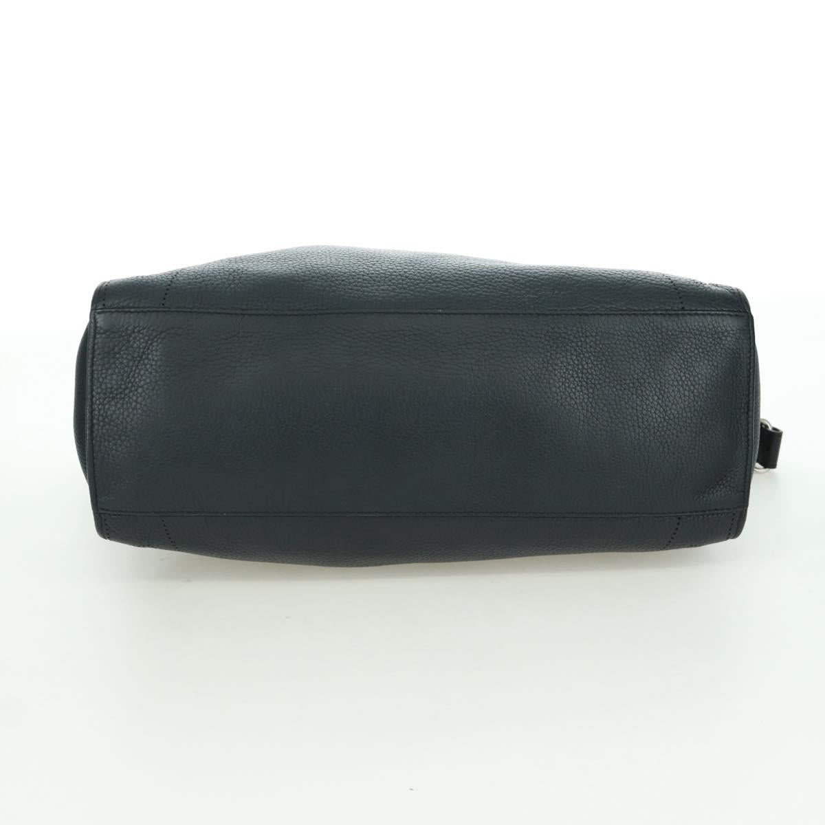 BALENCIAGA Blackout City Hand Bag Leather 2way Black Silver 443514 am11187SAM