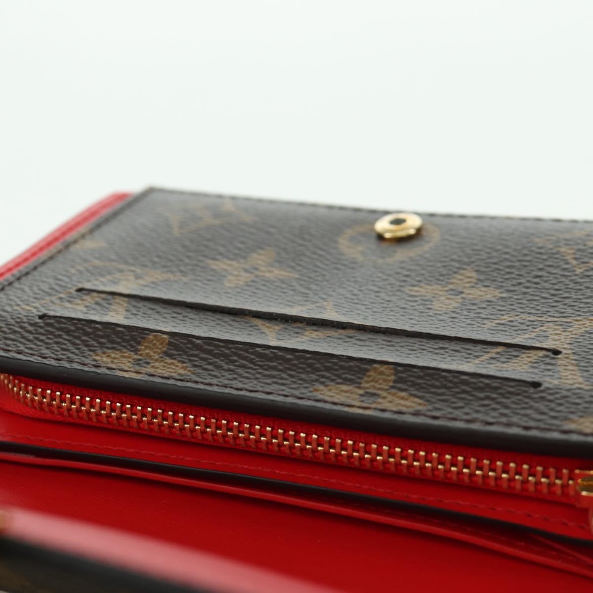 LOUIS VUITTON Monogram Portefeuille Flore Compact Wallet M64587 LV Auth am11190M