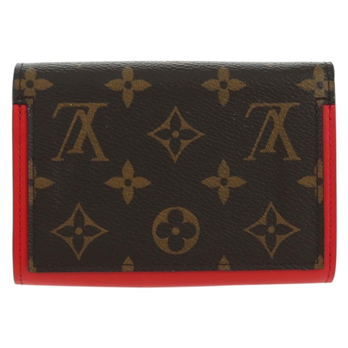 LOUIS VUITTON Monogram Portefeuille Flore Compact Wallet M64587 LV Auth am11190M