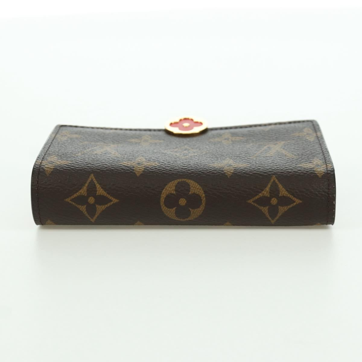 LOUIS VUITTON Monogram Portefeuille Flore Compact Wallet M64587 LV Auth am11190M