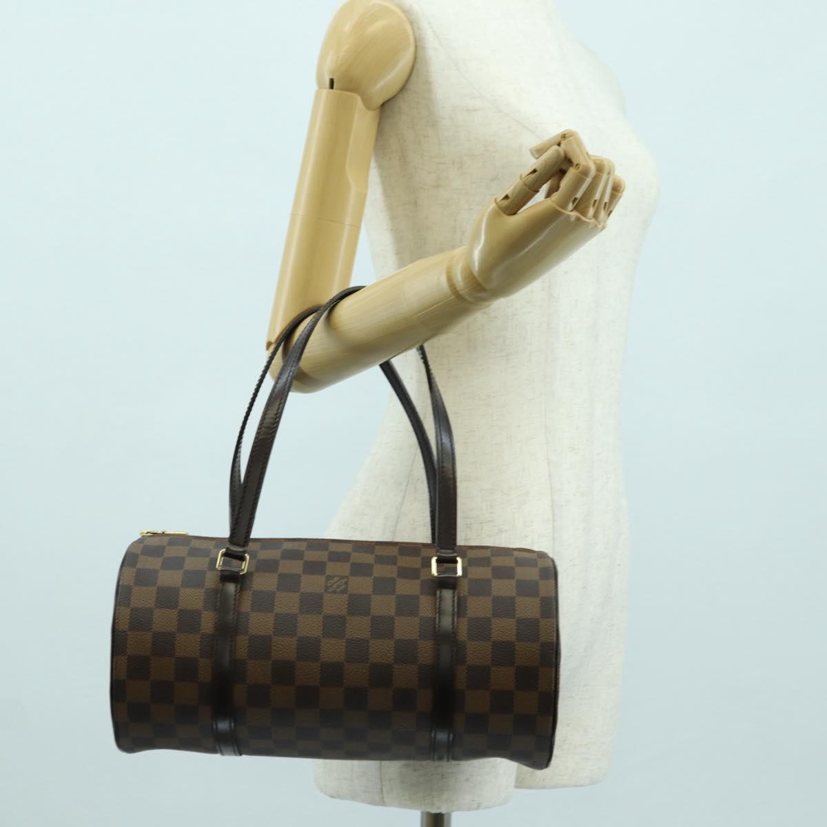 LOUIS VUITTON Damier Ebene Papillon 30 Hand Bag N51303 LV Auth am11222A
