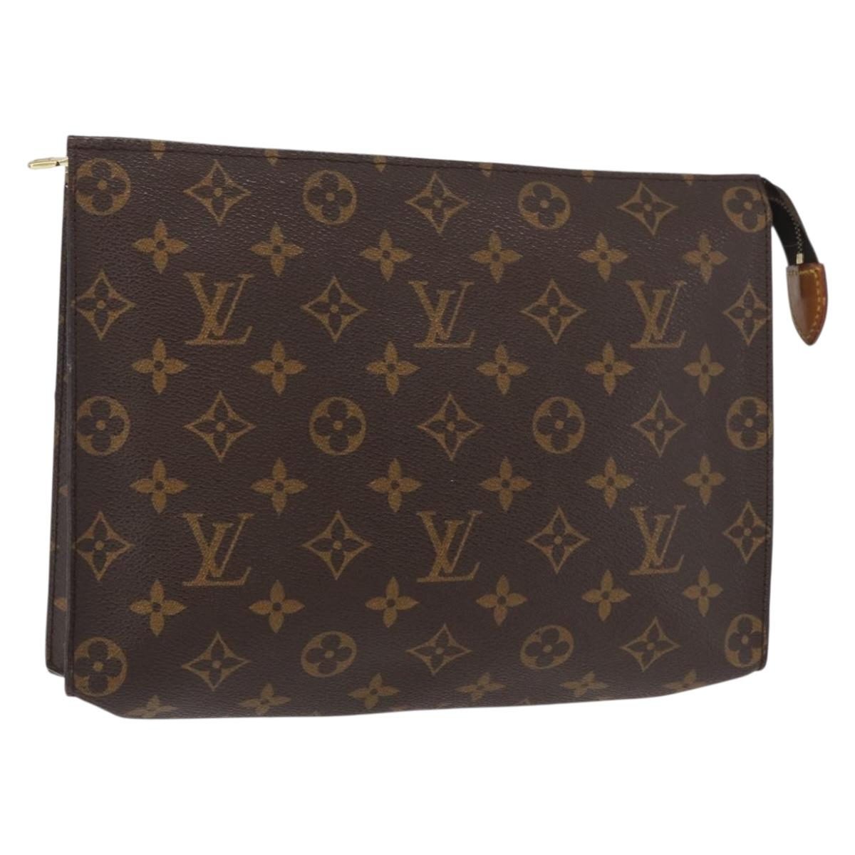 LOUIS VUITTON Monogram Poche Toilette 26 Pouch M47542 LV Auth am11315