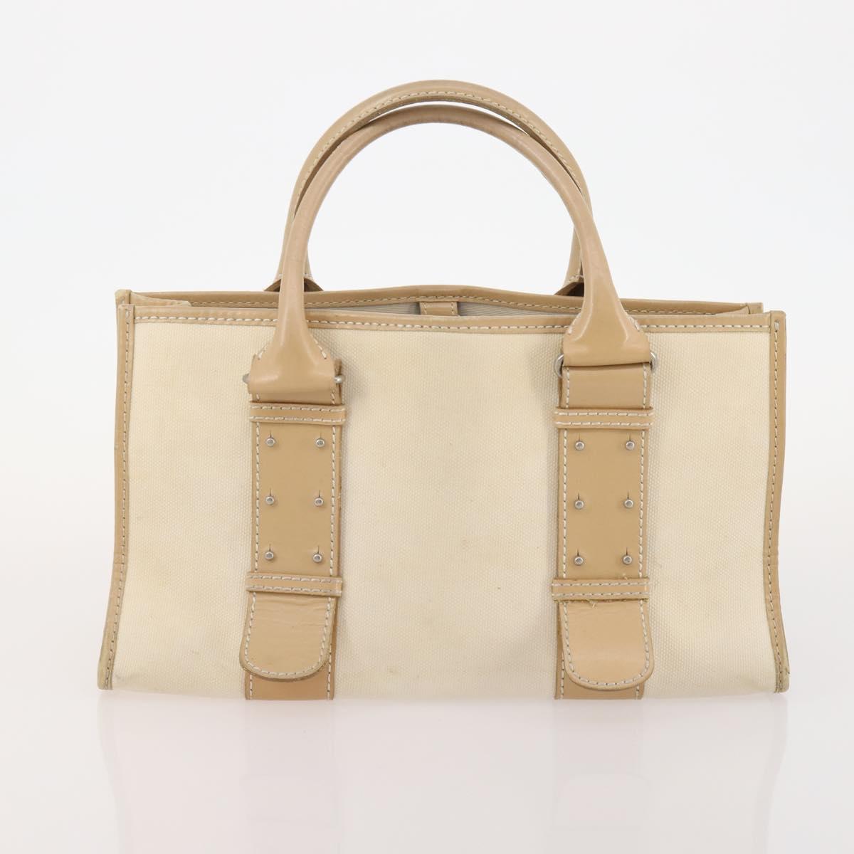 BURBERRY Blue Label Hand Bag Leather Canvas 3 Set Black Brown White Auth am11366