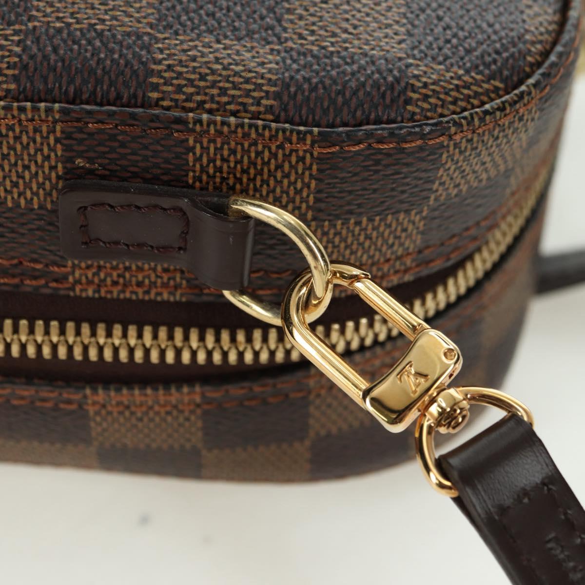 LOUIS VUITTON Damier Ebene Spontini Hand Bag SPO 2way M47500 LV Auth am11377SAV