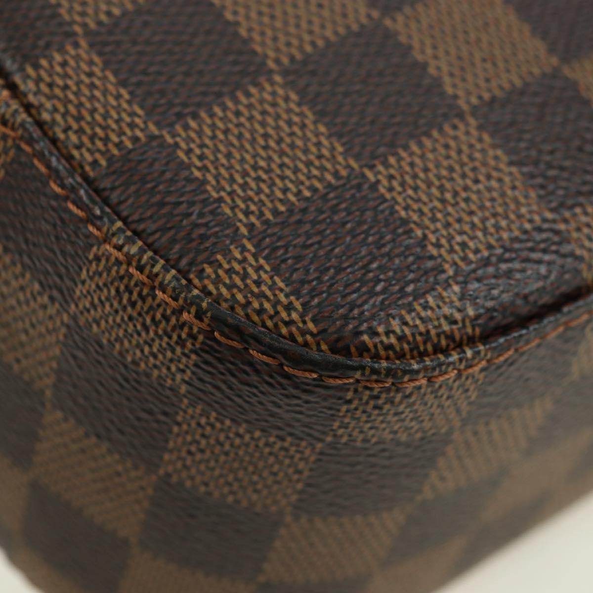 LOUIS VUITTON Damier Ebene Spontini Hand Bag SPO 2way M47500 LV Auth am11377SAV
