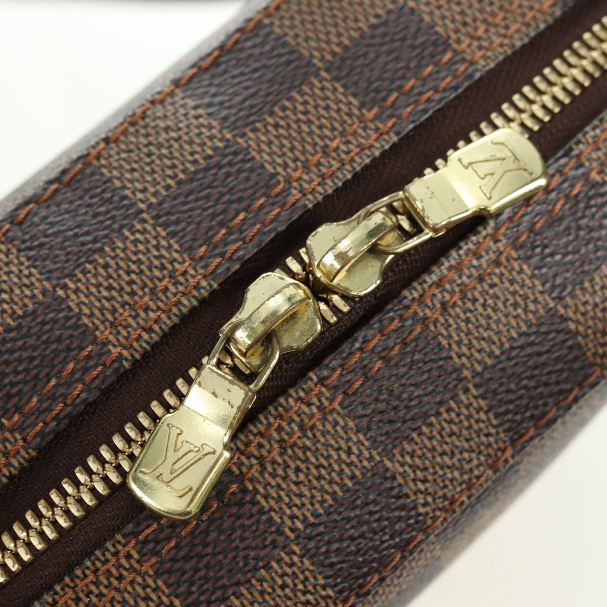 LOUIS VUITTON Damier Ebene Spontini Hand Bag SPO 2way M47500 LV Auth am11377SAV