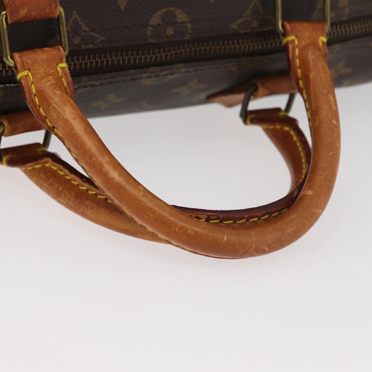 LOUIS VUITTON Monogram Speedy 35 Hand Bag M41524 LV Auth am11384