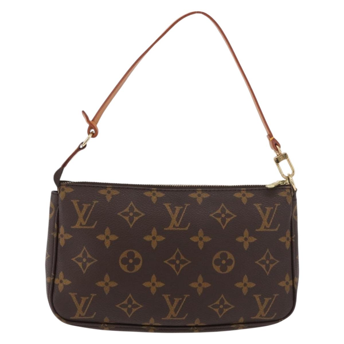 LOUIS VUITTON Monogram Pochette Accessoires Pouch M51980 LV Auth am11402V