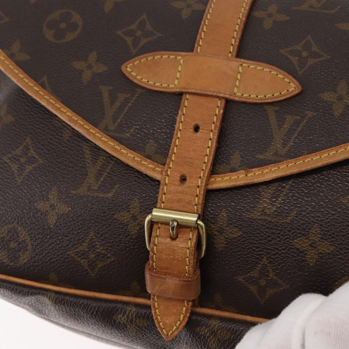 LOUIS VUITTON Monogram Saumur 30 Shoulder Bag M42256 LV Auth am11407A