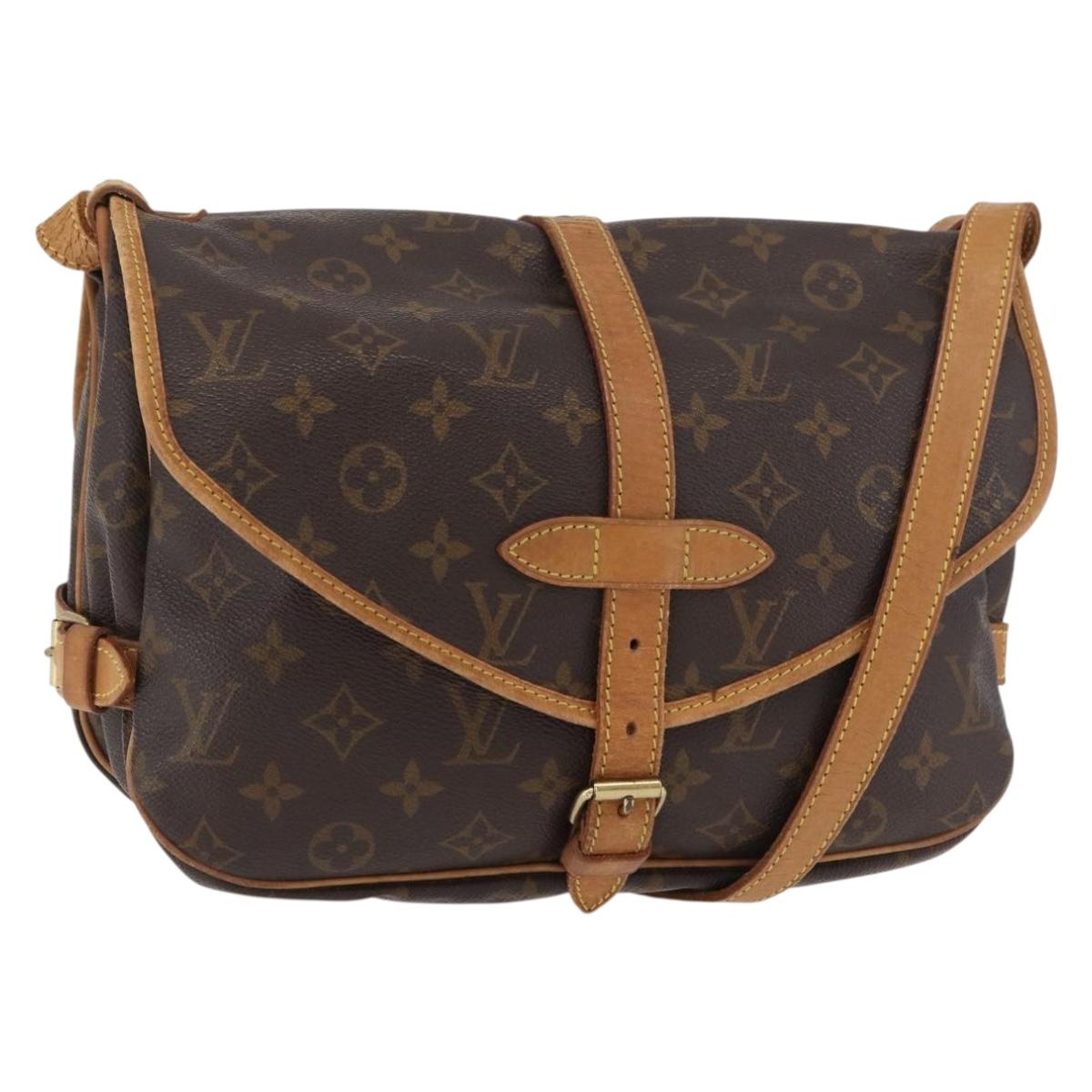 LOUIS VUITTON Monogram Saumur 30 Shoulder Bag M42256 LV Auth am11407A