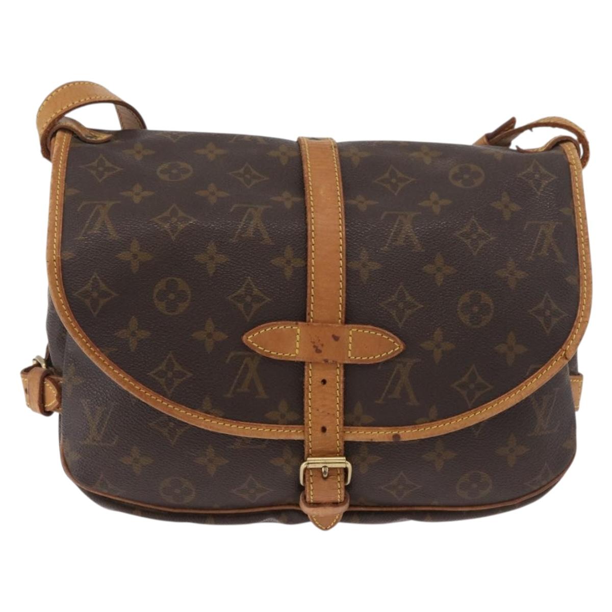 LOUIS VUITTON Monogram Saumur 30 Shoulder Bag M42256 LV Auth am11407A