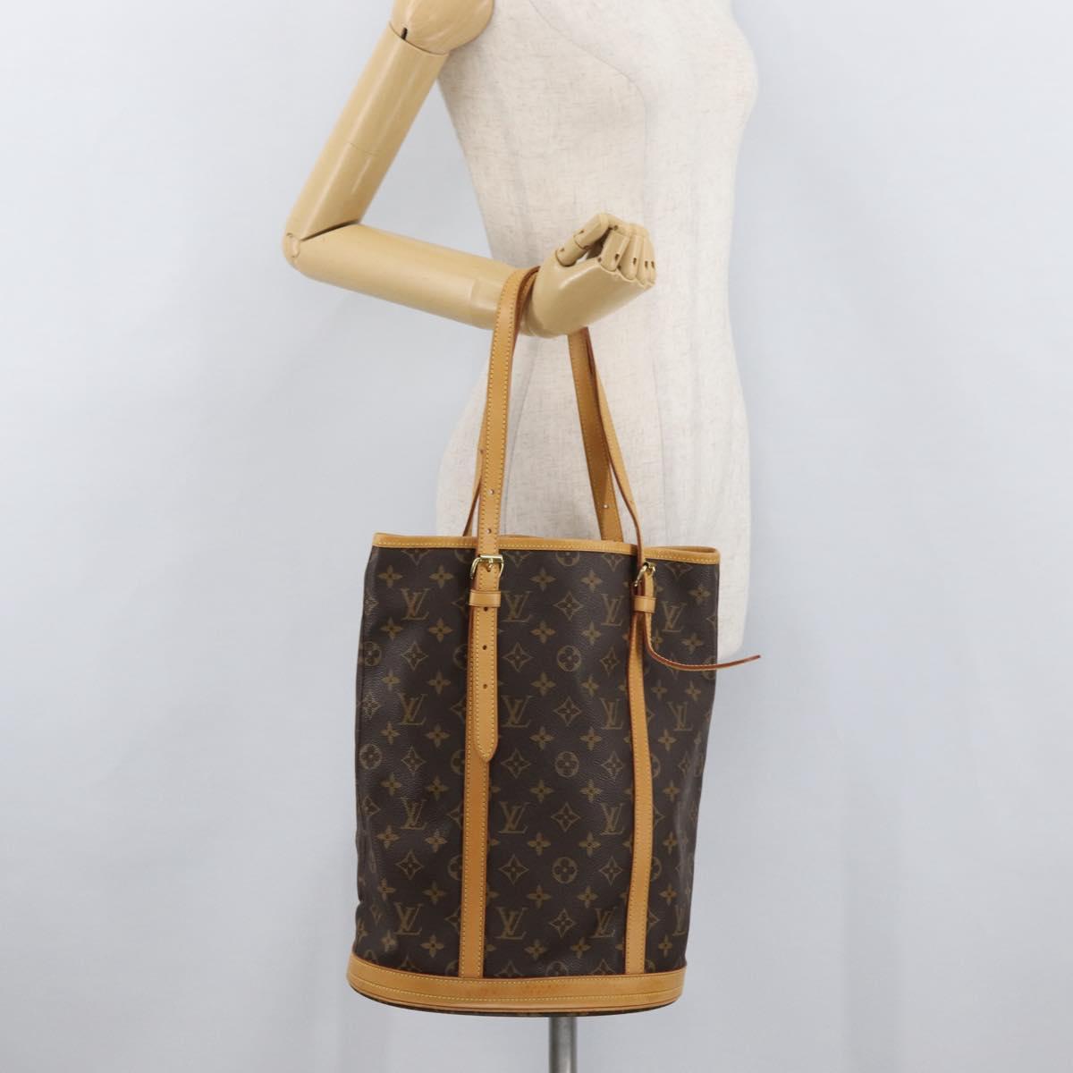 LOUIS VUITTON Monogram Bucket GM Shoulder Bag M42236 LV Auth am11411