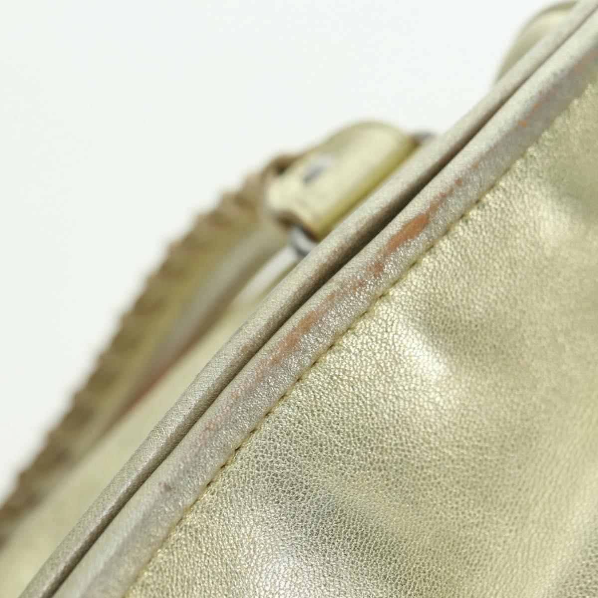 BALENCIAGA The Sunday Hand Bag Leather Gold 228750 Auth am11412A