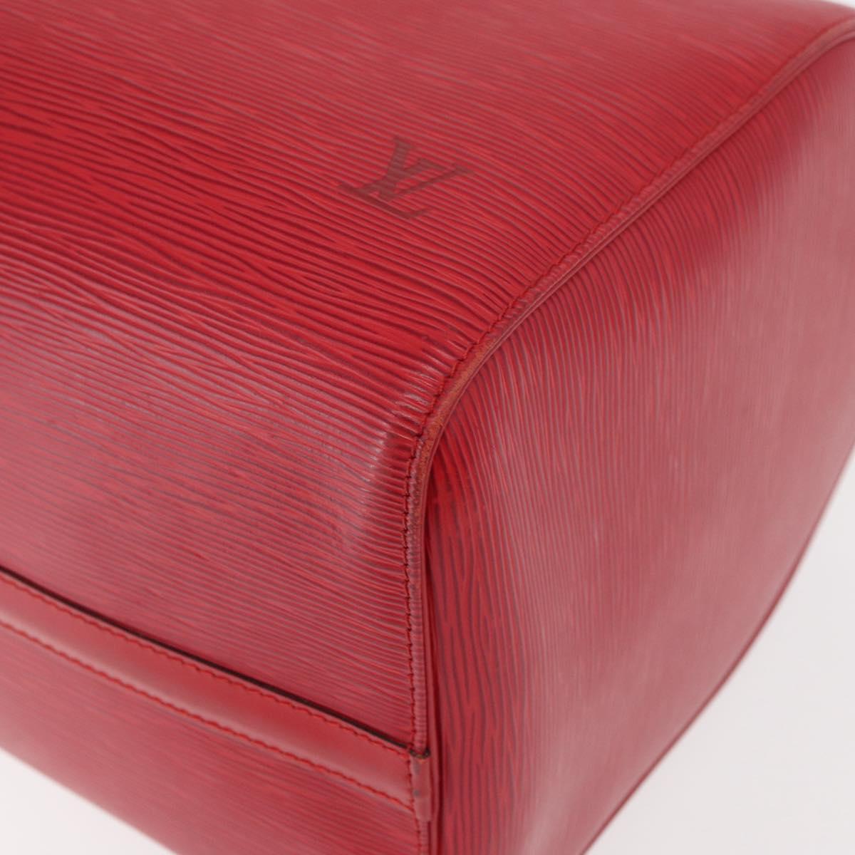 LOUIS VUITTON Epi Keepall 45 Boston Bag Red M42977 LV Auth am11417V