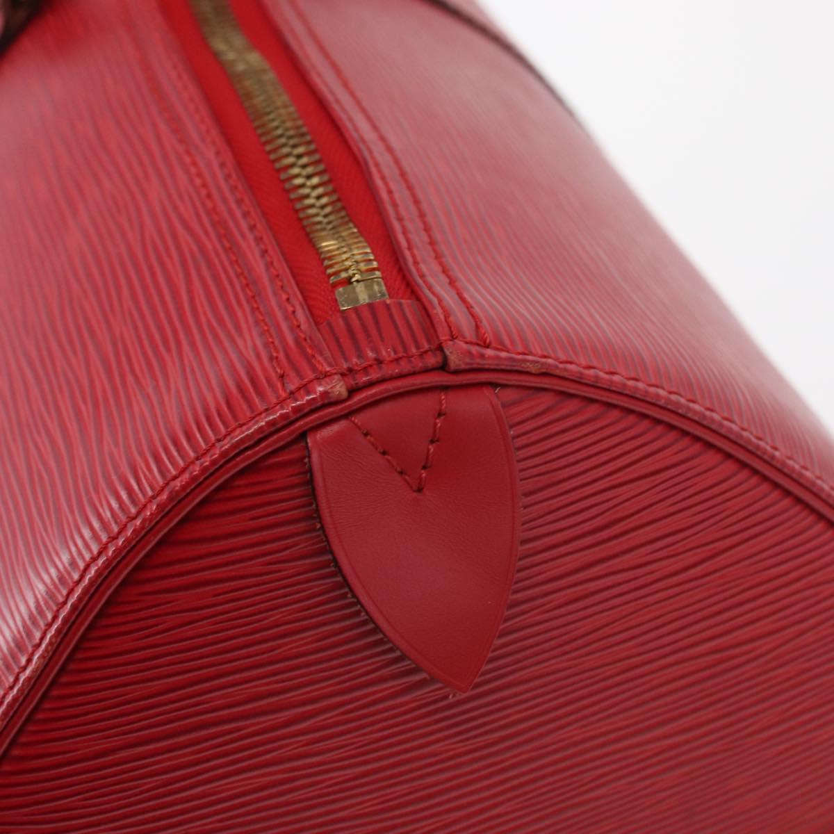 LOUIS VUITTON Epi Keepall 45 Boston Bag Red M42977 LV Auth am11417V