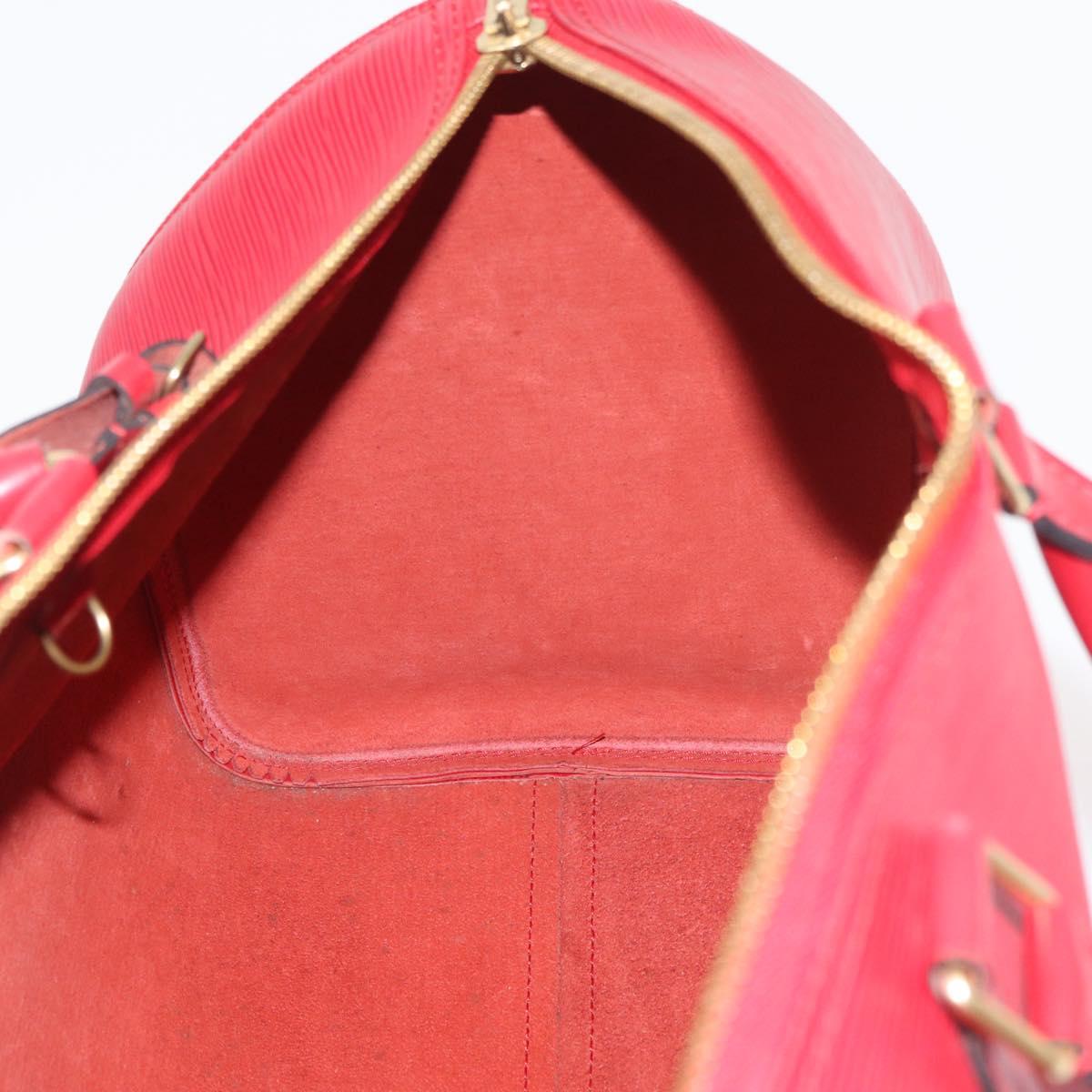 LOUIS VUITTON Epi Keepall 45 Boston Bag Red M42977 LV Auth am11417V