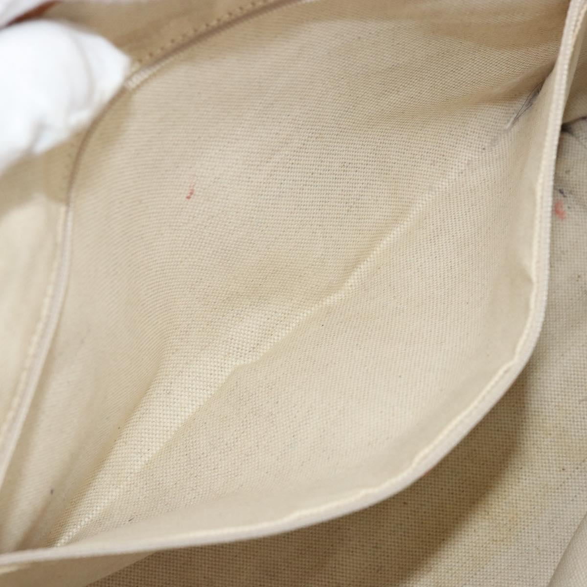 GUCCI GG Canvas Sherry Line Tote Bag Beige Gold 211971 Auth am11431