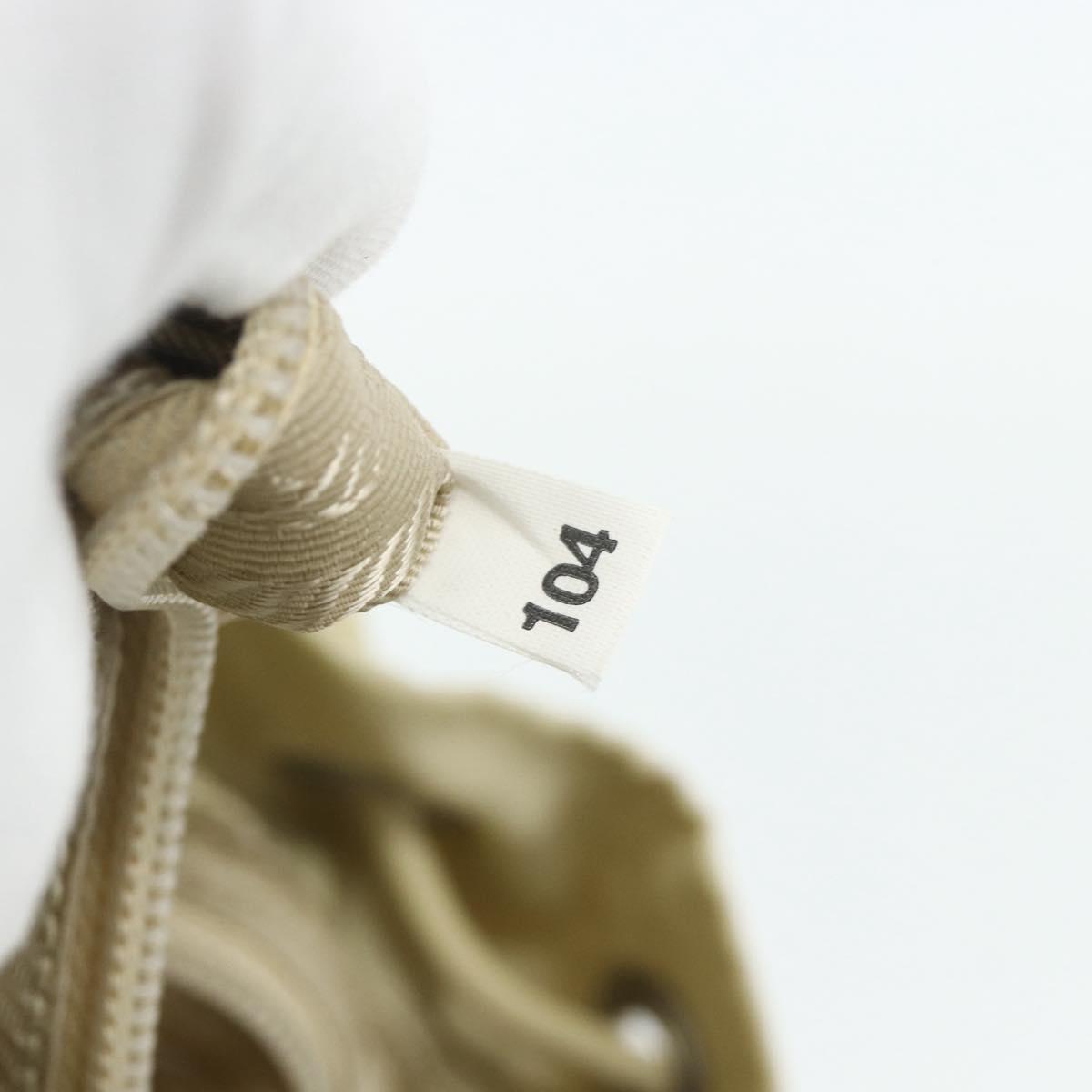 PRADA Backpack Nylon Ivory Silver Auth am11437