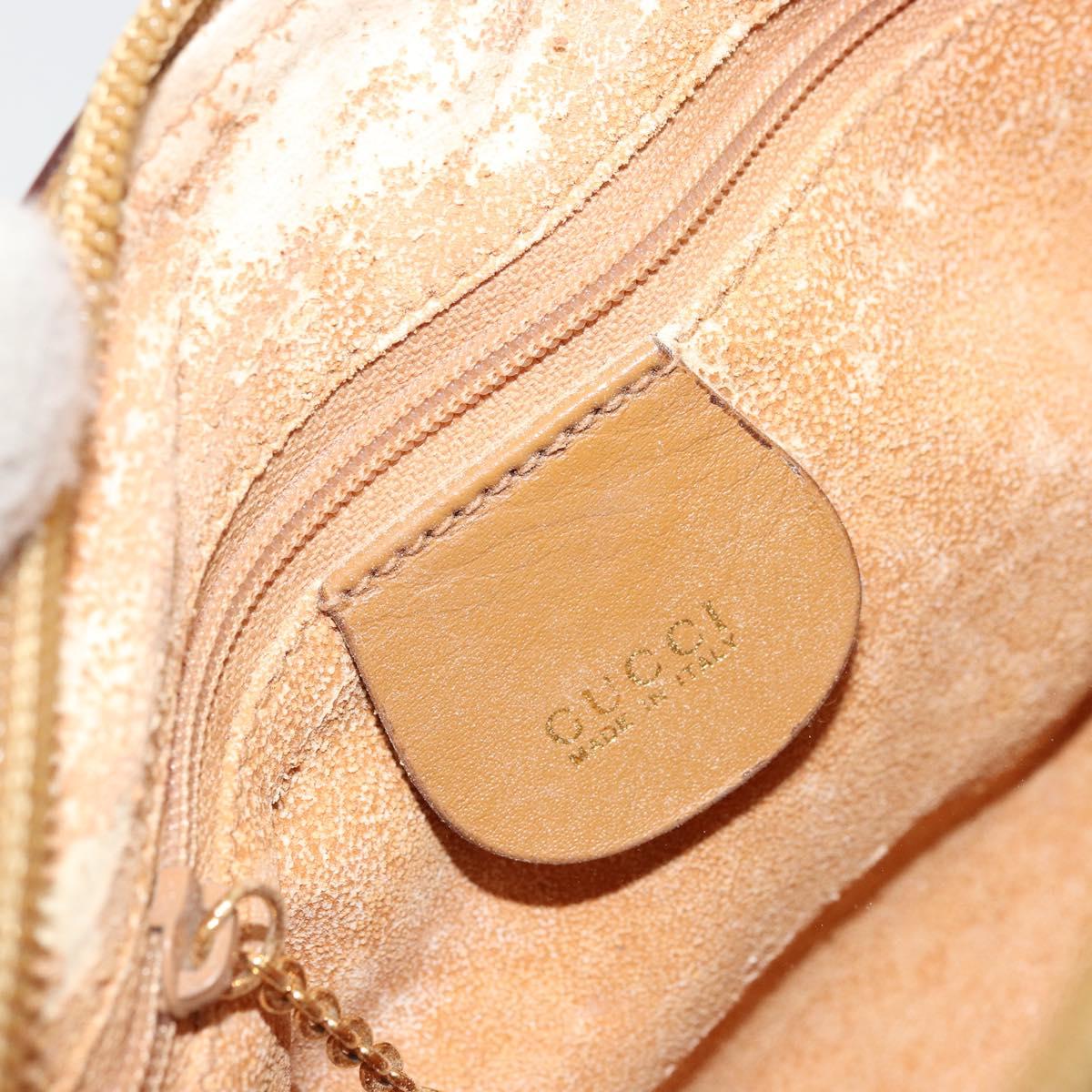 GUCCI GG Canvas Mini Hand Bag Beige Gold Auth am11440