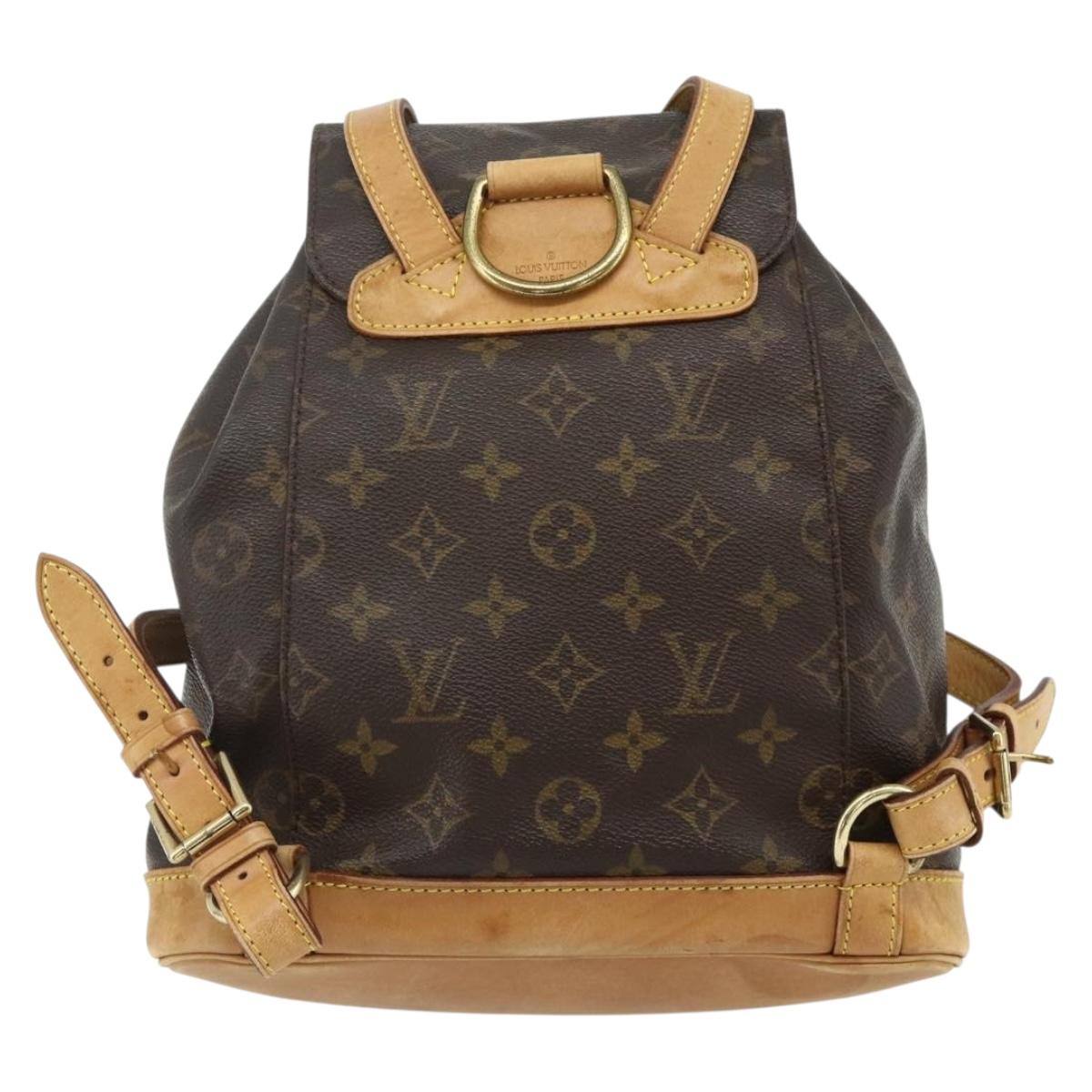 LOUIS VUITTON Monogram Montsouris MM Backpack M51136 LV Auth am11442