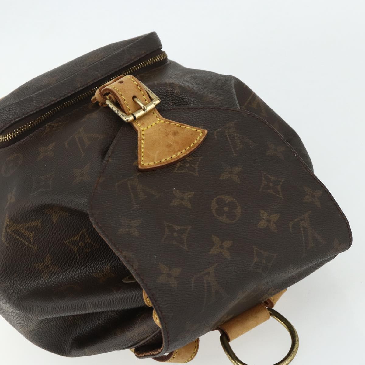 LOUIS VUITTON Monogram Montsouris MM Backpack M51136 LV Auth am11442