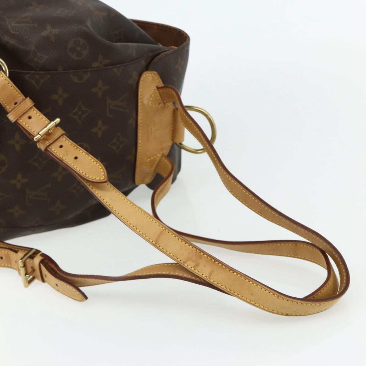 LOUIS VUITTON Monogram Montsouris MM Backpack M51136 LV Auth am11442