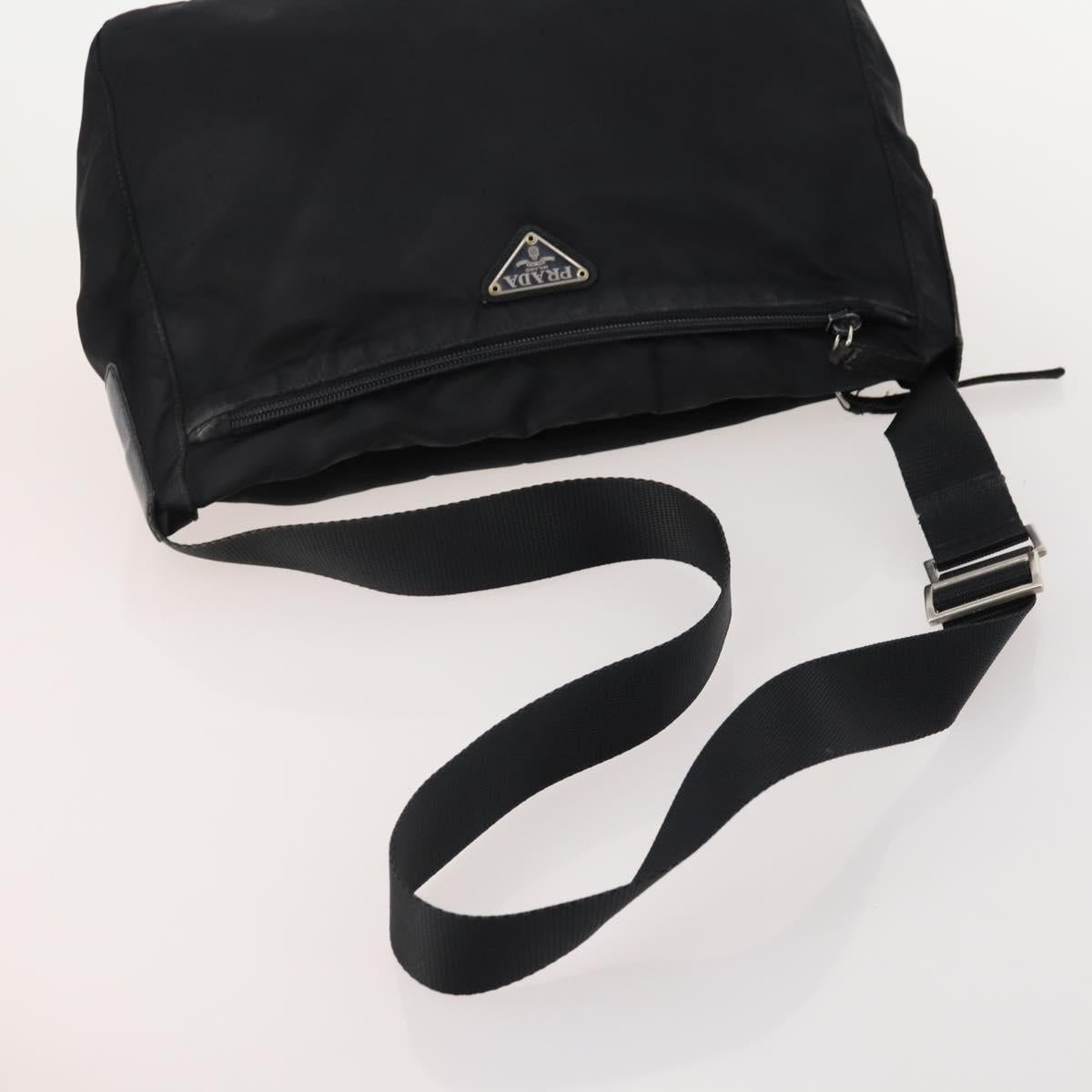 PRADA Shoulder Bag Nylon 3 Set Black Beige Auth am11451