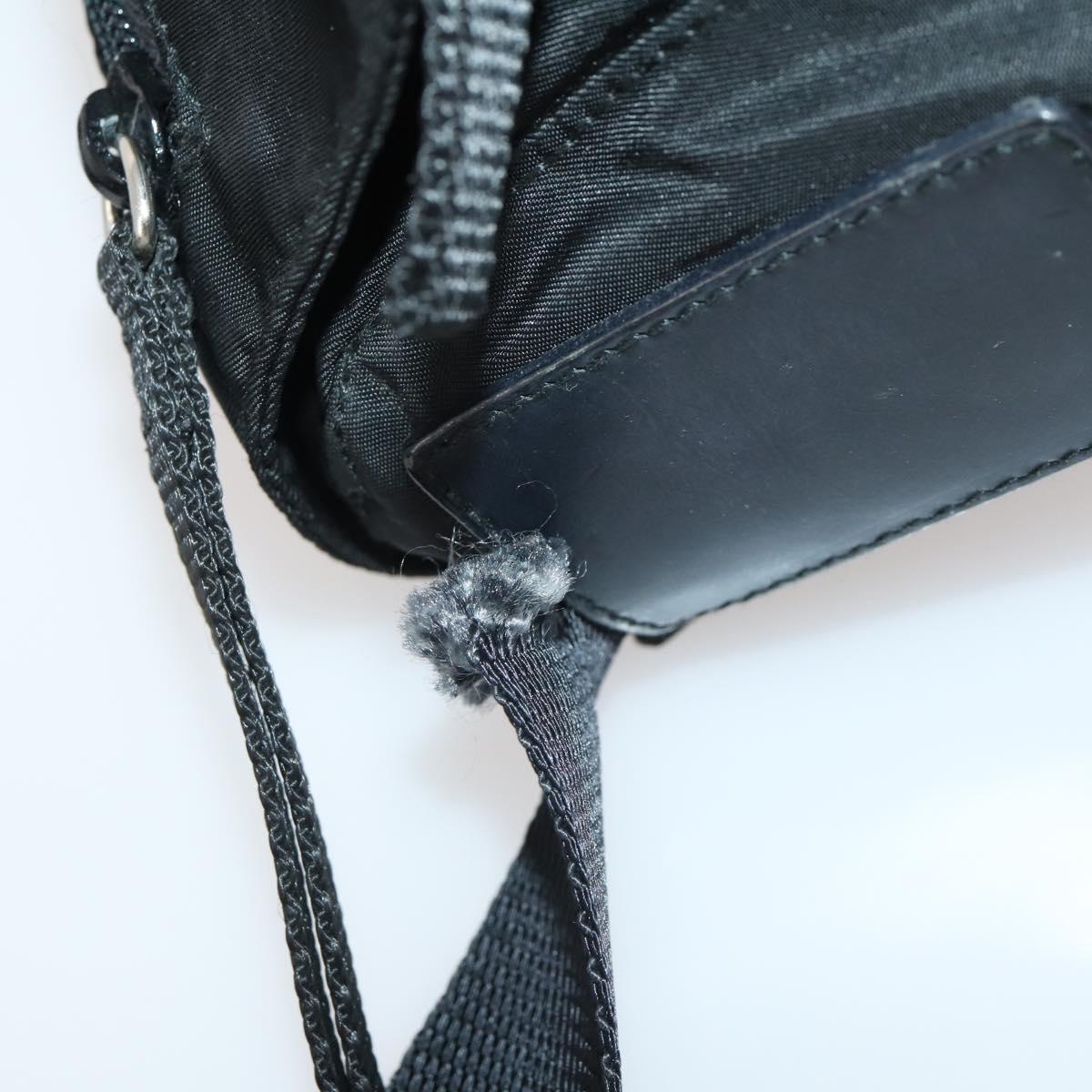 PRADA Shoulder Bag Nylon 3 Set Black Beige Auth am11451