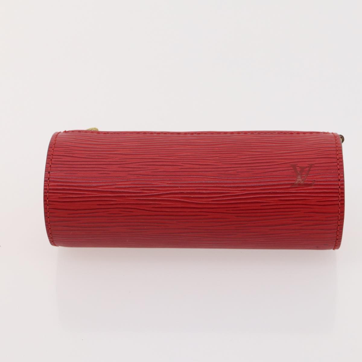 LOUIS VUITTON Epi Monogram Damier Wallet 6 Set Red LV Auth am11454