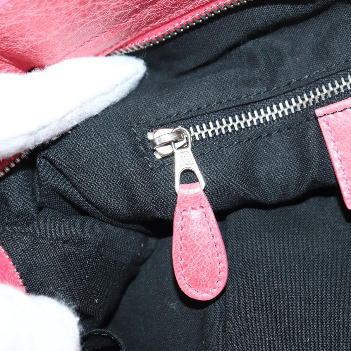 BALENCIAGA Giant Town Hand Bag Leather 2way Pink 240578 Auth am11459SAV