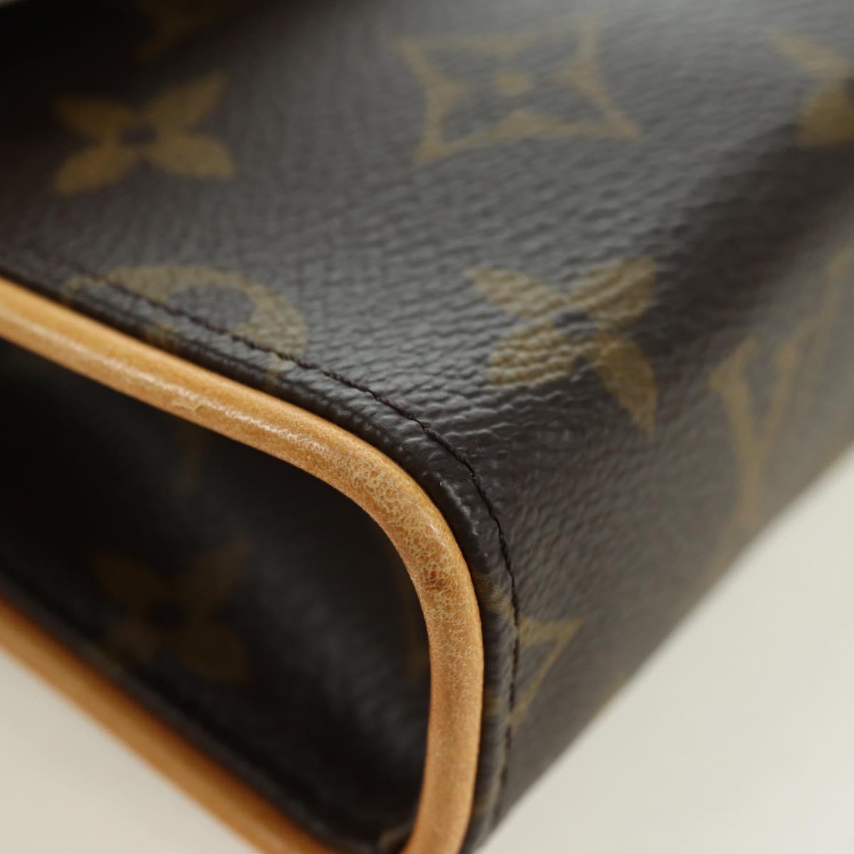 LOUIS VUITTON Monogram Pochette Florentine Waist bag M51855 LV Auth am11460V