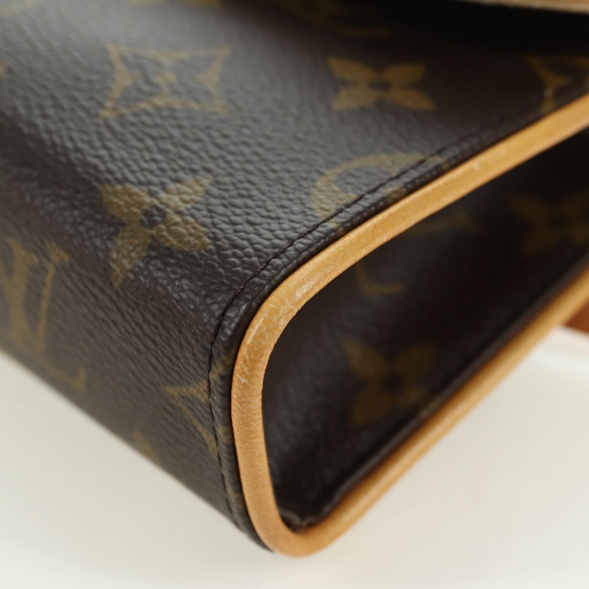 LOUIS VUITTON Monogram Pochette Florentine Waist bag M51855 LV Auth am11460V