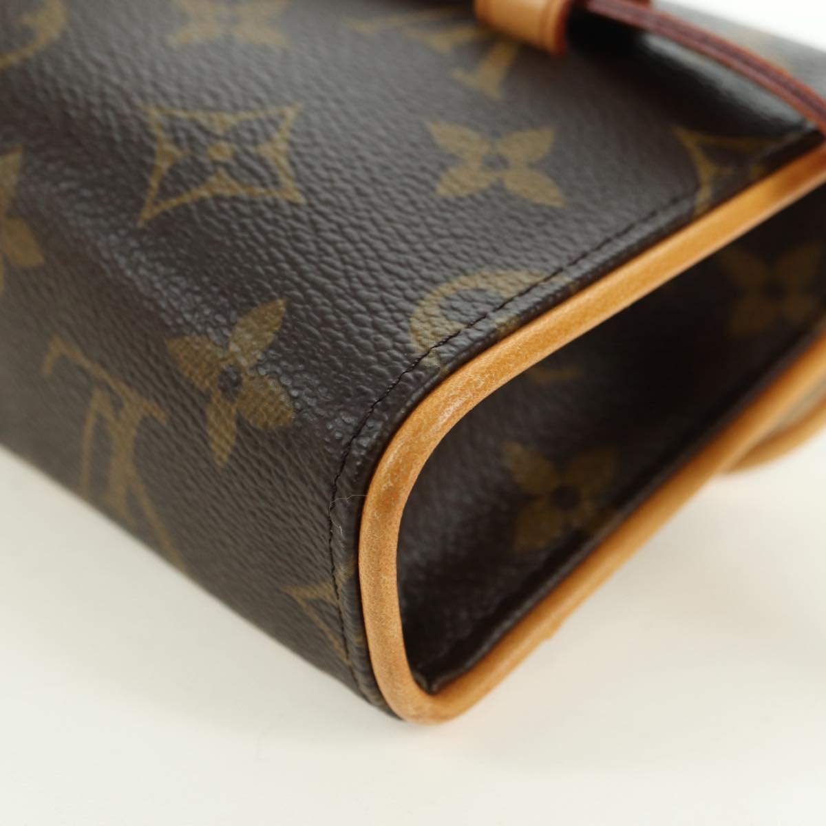 LOUIS VUITTON Monogram Pochette Florentine Waist bag M51855 LV Auth am11460V