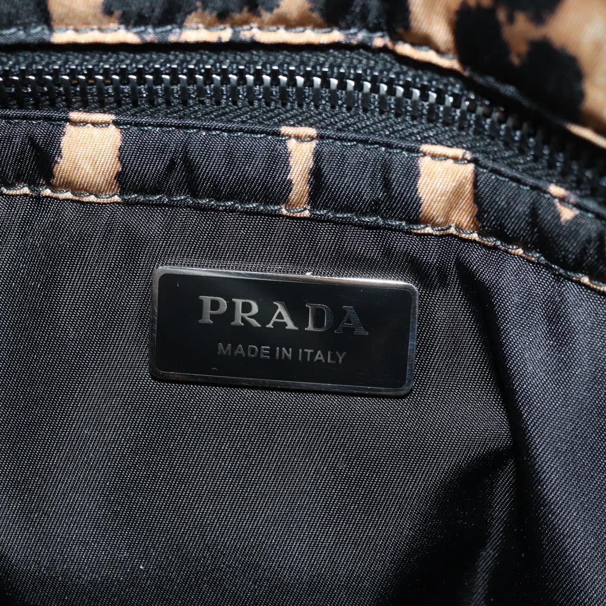 PRADA Hand Bag Nylon Leather 2way Yellow Auth am11470SAV